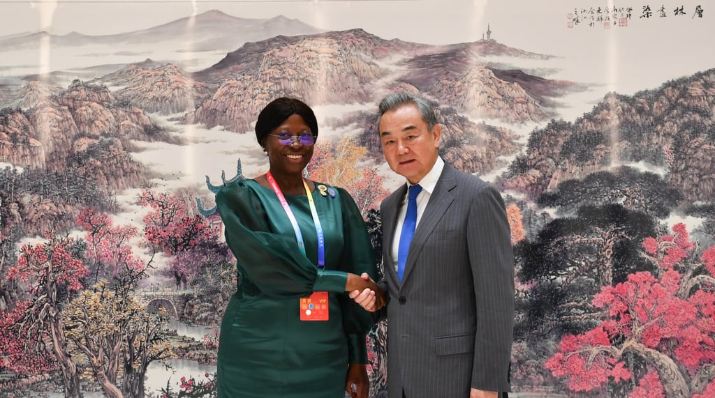 Chinese Foreign Minister Wang Yi (right) meets Mozambican Minister of Foreign Affairs and Cooperation Maria Manuela Lucas in Changsha, central China’s Hunan province on June 12. Photo: Xinhua Chinese Foreign Minister Wang Yi (right) meets Mozambican Minister of Foreign Affairs and Cooperation Maria Manuela Lucas in Changsha, central China’s Hunan province on June 12. Photo: Xinhua
