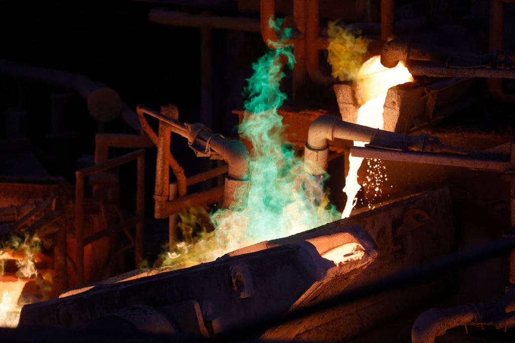 Copper smelting at El Teniente mine, the world’s largest underground copper mine in Machali, Chile. Photo: AFP Copper smelting at El Teniente mine, the world’s largest underground copper mine in Machali, Chile. Photo: AFP
