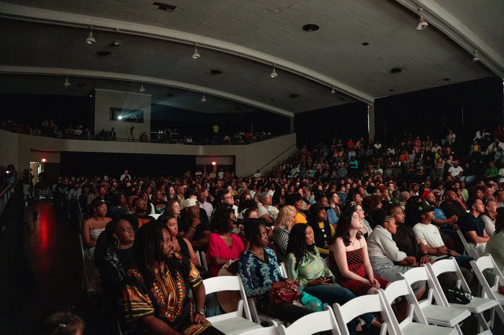 Attendees watch a special screening of Sinners in Clarksdale, in the US state of Mississippi, where the film is set, on May 29, 2025. Photo: Reuters Attendees watch a special screening of Sinners in Clarksdale, in the US state of Mississippi, where the film is set, on May 29, 2025. Photo: Reuters
