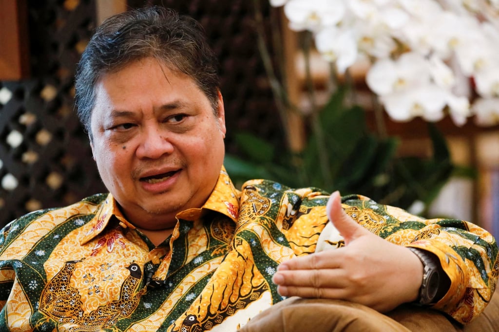 Airlangga Hartarto, Indonesia’s coordinating minister for economic affairs, has flown to Washington for trade talks. Photo: Reuters Airlangga Hartarto, Indonesia’s coordinating minister for economic affairs, has flown to Washington for trade talks. Photo: Reuters