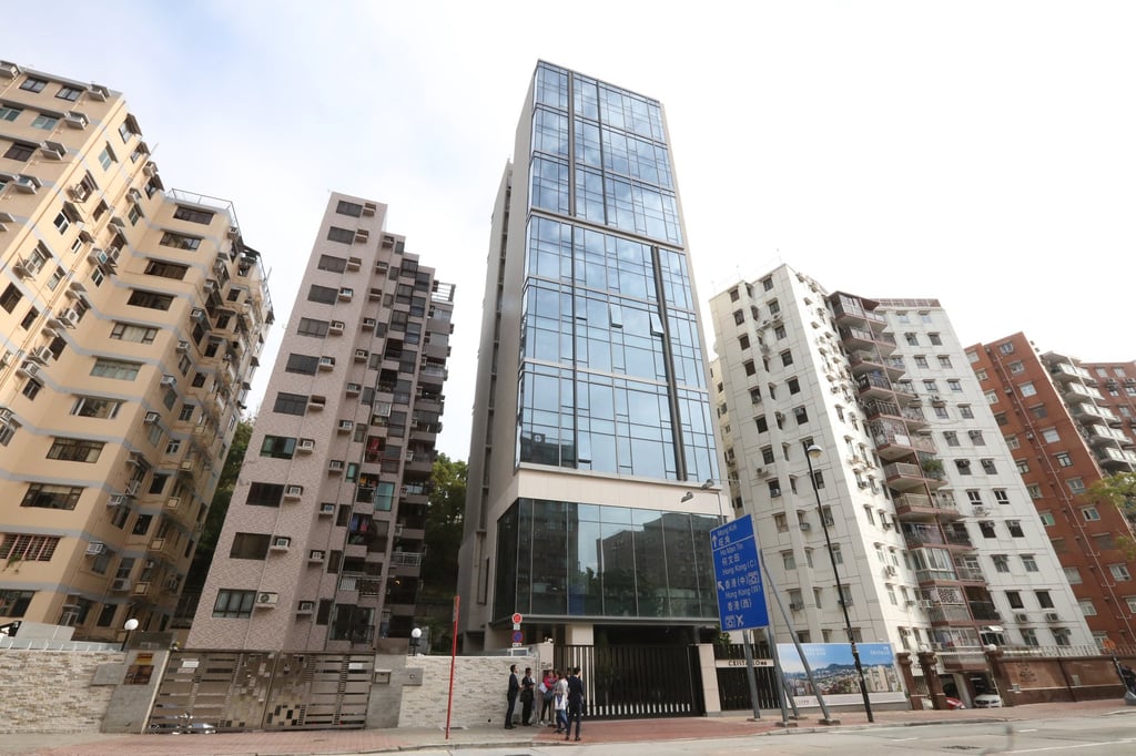 Grand Ming’s Cristallo development (centre) at 279 Price Edward Road West in Ho Man Tin, pictured in April 2018. Photo: Felix Wong Grand Ming’s Cristallo development (centre) at 279 Price Edward Road West in Ho Man Tin, pictured in April 2018. Photo: Felix Wong