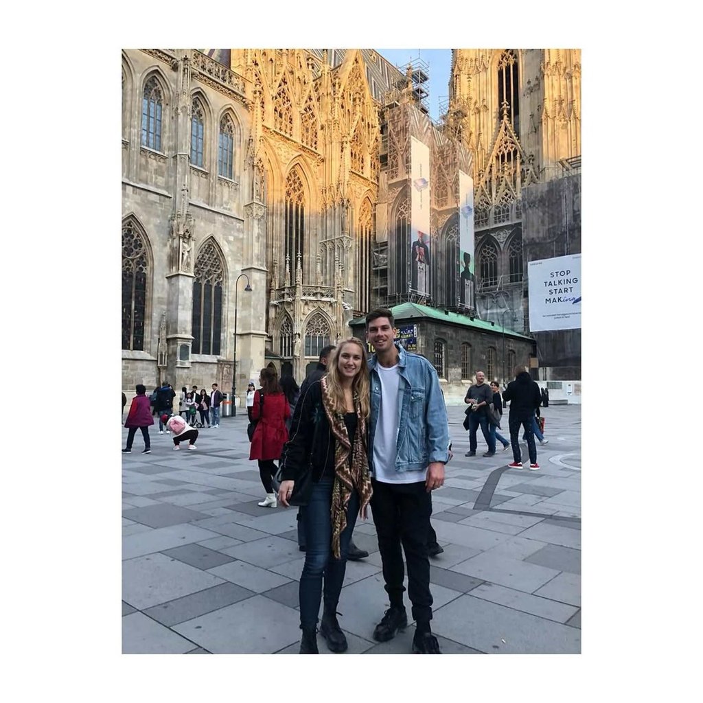 Vienna is a special place for Louise Jacobi and Cameron Norrie. Photo: @weezcobi/Instagram