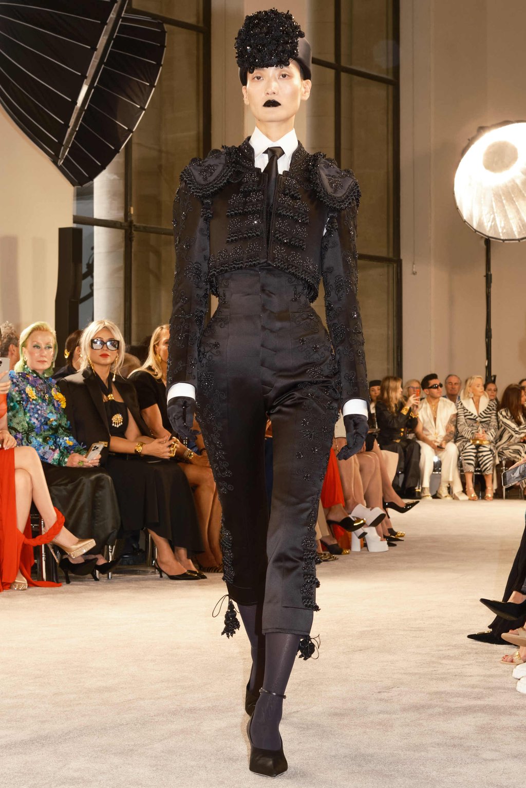 A matador-inspired outfit at the Schiaparelli haute couture 2025-26 show. Photo: Handout