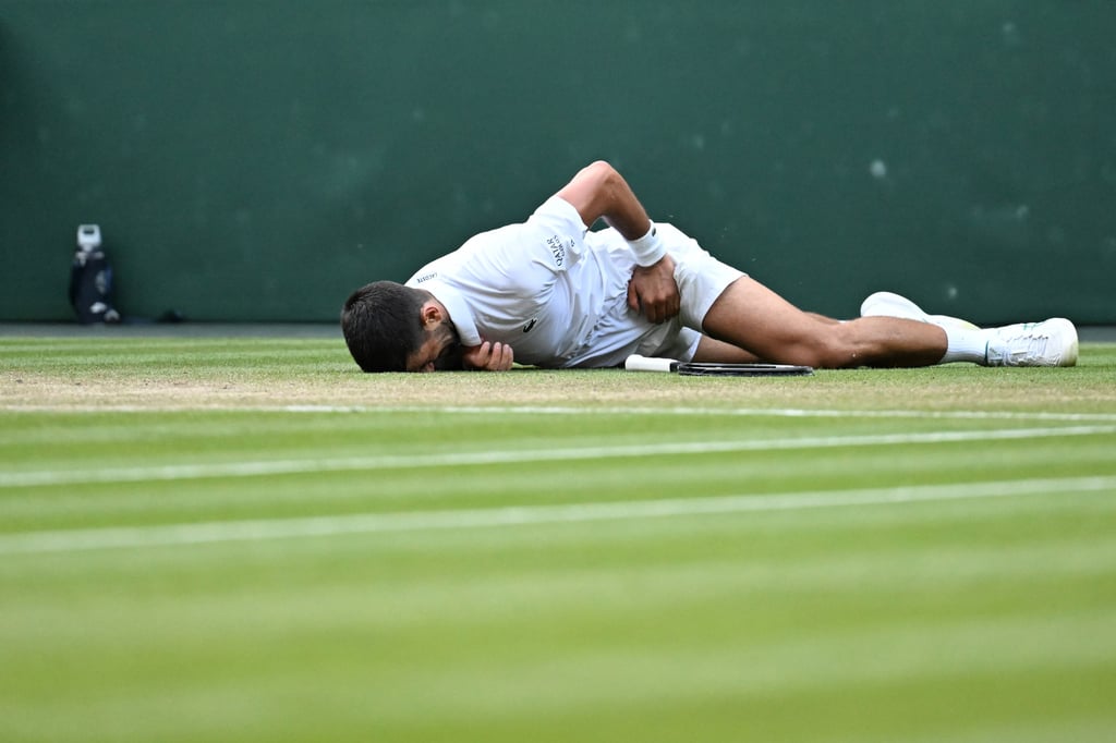 Novak Djokovic fell at match point against Flavio Cobolli on Wednesday. Photo: Xinhua