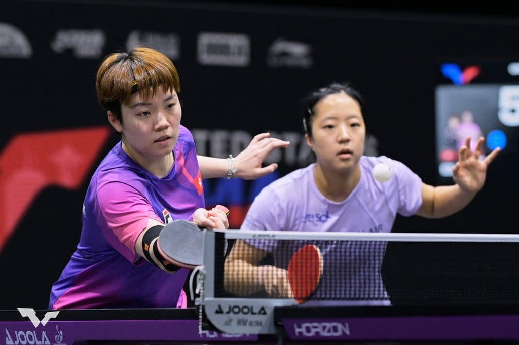 Doo Hoi-kem (left) and Shin Yubin of South Korea. Photo: Handout Doo Hoi-kem (left) and Shin Yubin of South Korea. Photo: Handout