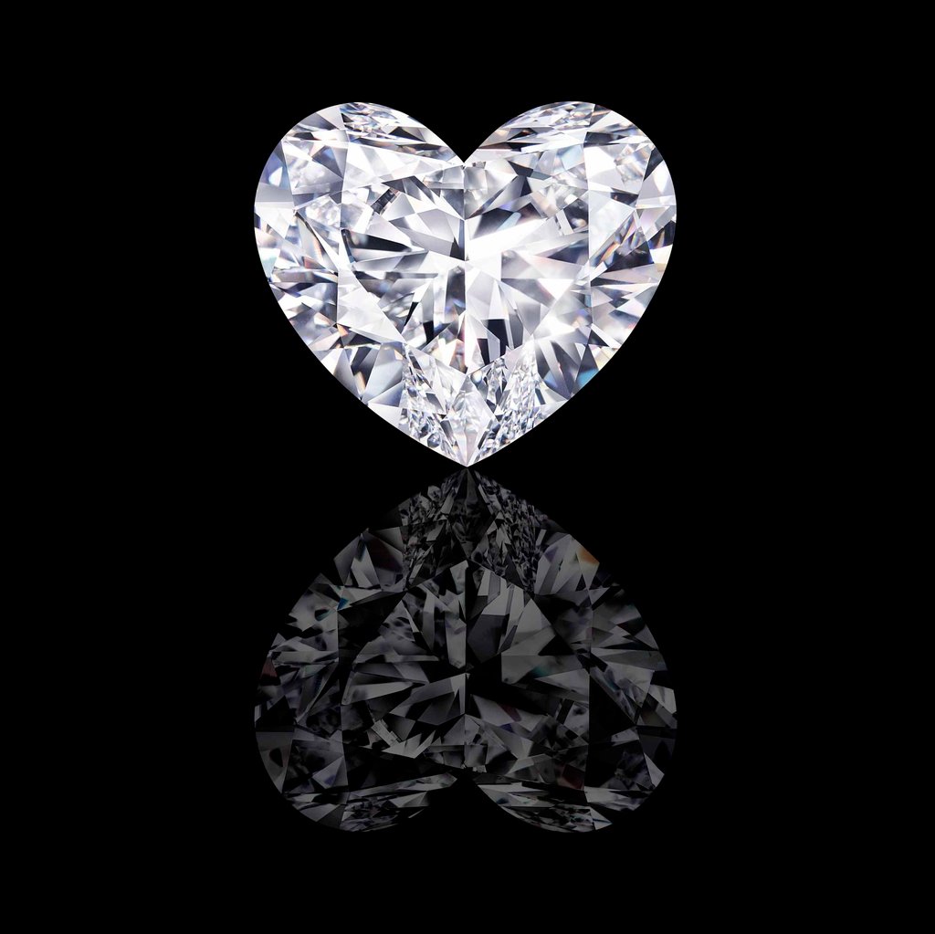 The 157.8-carat piece is the largest heart-shaped diamond of its kind in the world. Photo: Handout The 157.8-carat piece is the largest heart-shaped diamond of its kind in the world. Photo: Handout