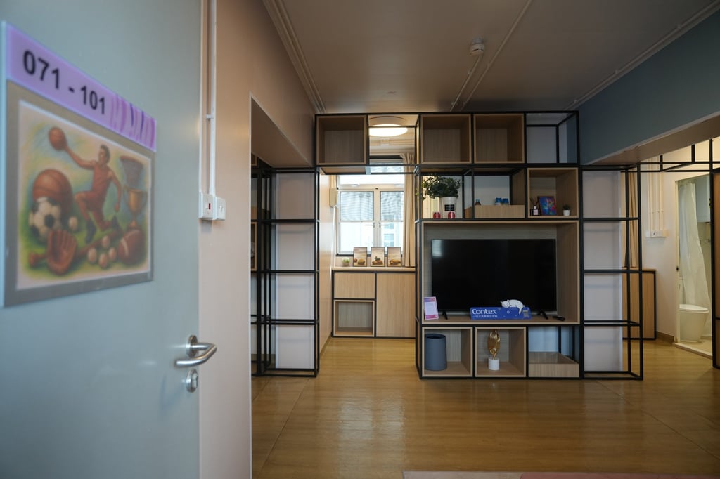 The accommodation is equipped with basics such as beds, televisions, tables and chairs. Photo: Sam Tsang The accommodation is equipped with basics such as beds, televisions, tables and chairs. Photo: Sam Tsang