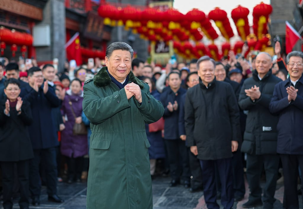 Chinese President Xi Jinping extends Spring Festival greetings to residents in north China’s Tianjin municipality, February 1, 2024. Photo: Xinhua Chinese President Xi Jinping extends Spring Festival greetings to residents in north China’s Tianjin municipality, February 1, 2024. Photo: Xinhua