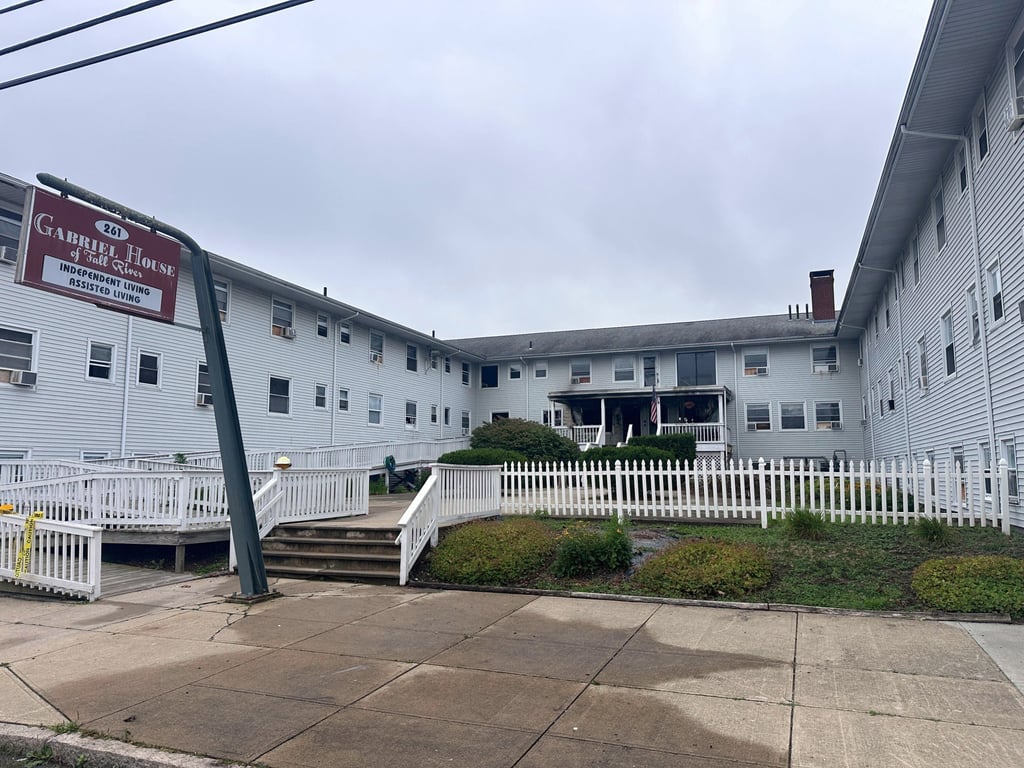 The Gabriel House assisted living facility on Monday after a fire. Photo: AP