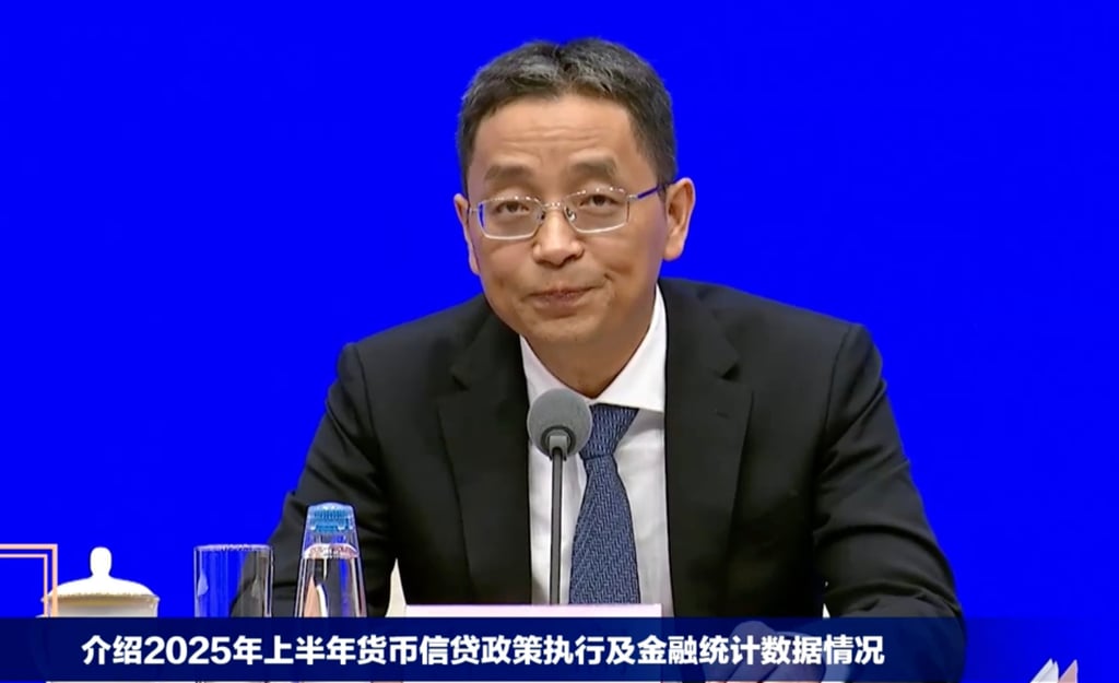 Zou Lan, deputy governor of the People’s Bank of China, spoke at a press conference on Monday. Photo: Handout Zou Lan, deputy governor of the People’s Bank of China, spoke at a press conference on Monday. Photo: Handout