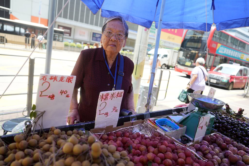 Hawker licence holder Chan Tak-ching tends to her stall at Lai Chi Kok. Photo: Sun Yeung Hawker licence holder Chan Tak-ching tends to her stall at Lai Chi Kok. Photo: Sun Yeung