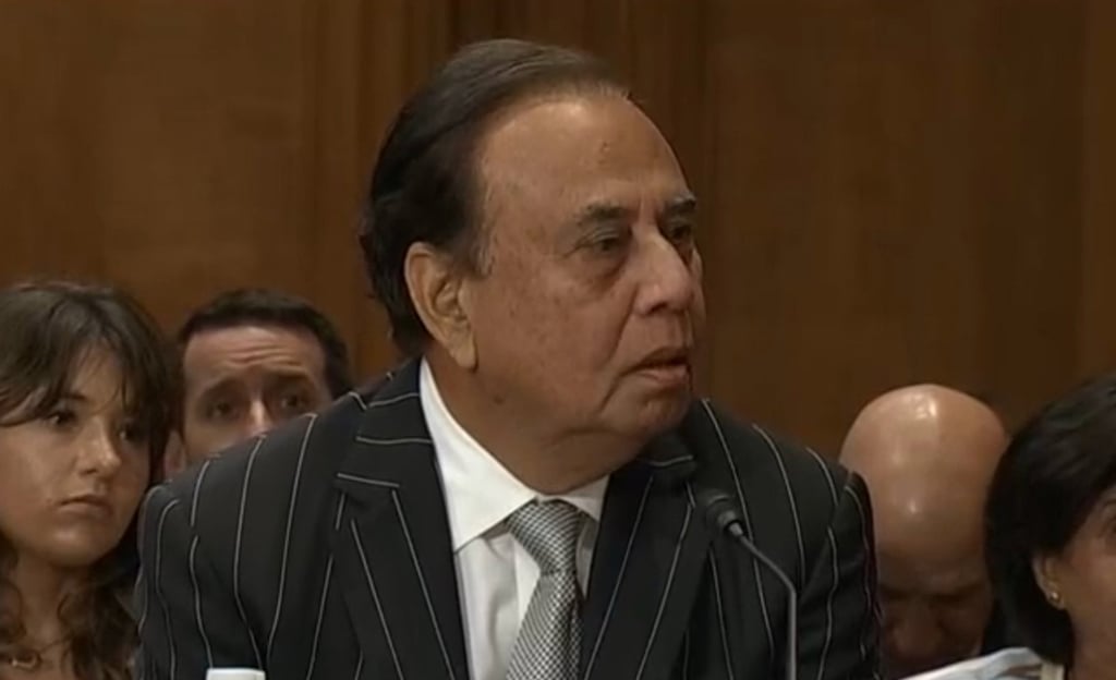 Anjani Sinha at his Senate confirmation hearing. Photo: C-Span Anjani Sinha at his Senate confirmation hearing. Photo: C-Span
