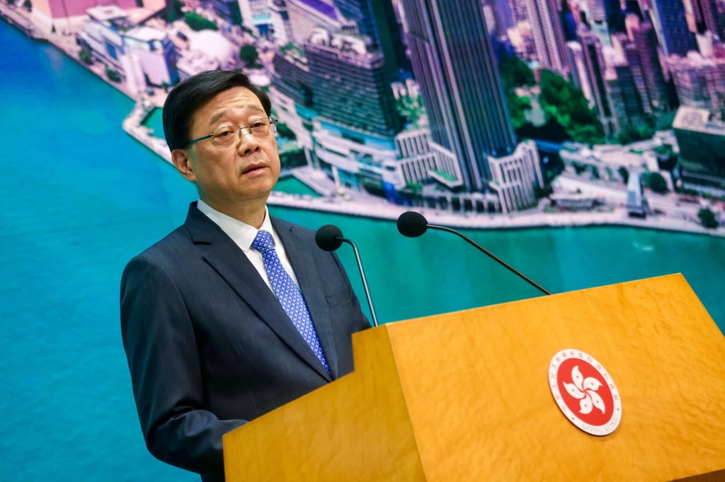 John Lee has said the proposal must ensure quality and safety of such services, while safeguarding the livelihoods of taxi drivers. Photo: Jonathan Wong John Lee has said the proposal must ensure quality and safety of such services, while safeguarding the livelihoods of taxi drivers. Photo: Jonathan Wong