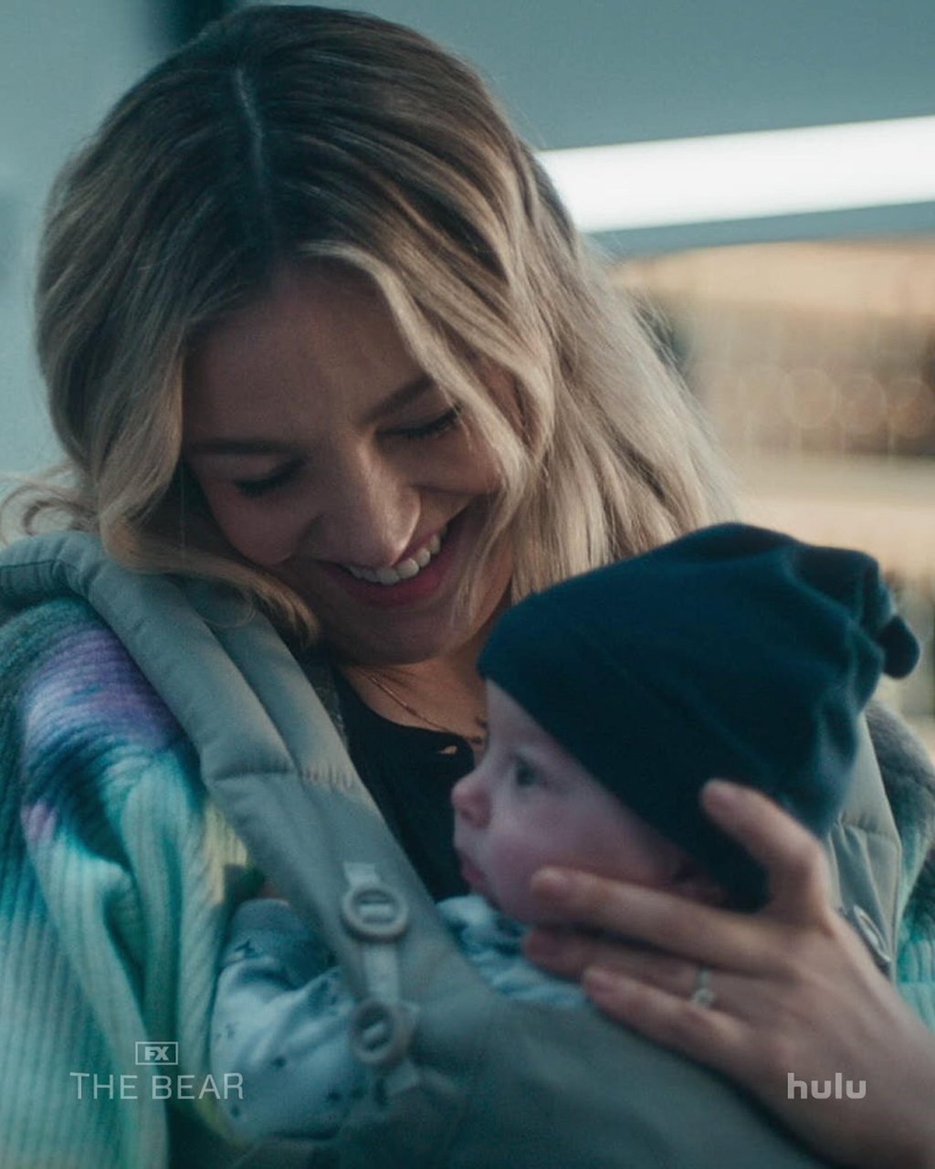 Abby Elliott’s real-life pregnancy was written into the script for her character, Natalie, in The Bear. Photo: @thebearfx/Instagram