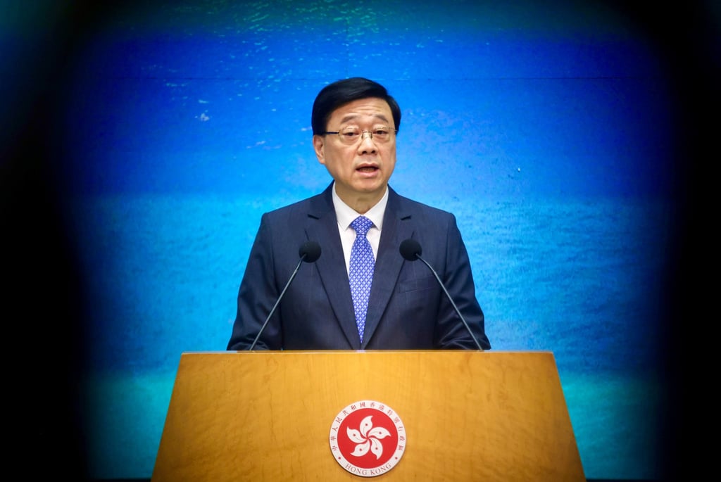 John Lee has said that the Hong Kong government respects the judiciary and Legco in exercising their powers under the Basic Law. Photo: Jonathan Wong John Lee has said that the Hong Kong government respects the judiciary and Legco in exercising their powers under the Basic Law. Photo: Jonathan Wong