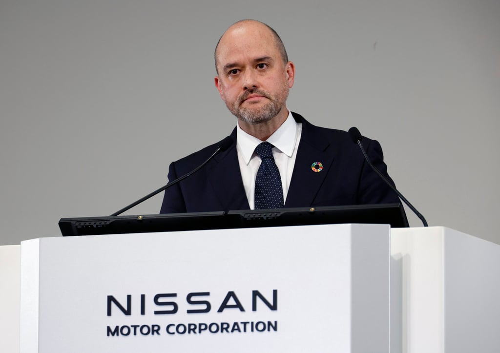 Nissan President and CEO Ivan Espinosa announced that the carmaker will halt vehicle production at its flagship Oppama Plant by the end of fiscal 2027. Photo: EPA