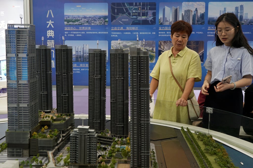 The scale model of residential buildings at a property fair in Shenzhen on October 12, 2024. Photo: Reuters The scale model of residential buildings at a property fair in Shenzhen on October 12, 2024. Photo: Reuters