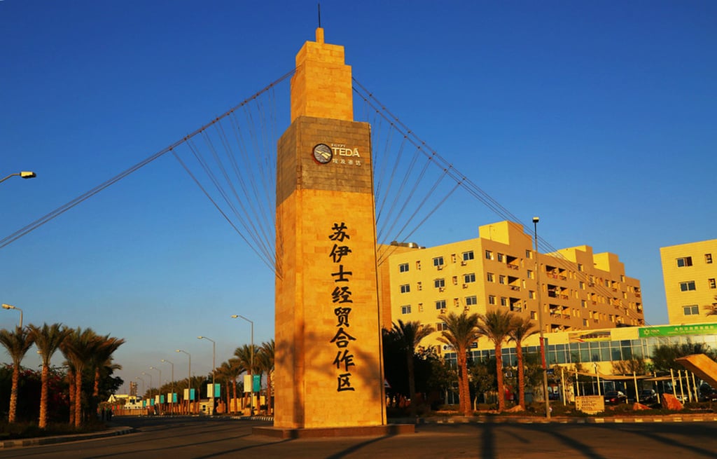 Deals signed last week include facilitating cross-border business in yuan for banks in the China-Egypt TEDA Suez Economic and Trade Cooperation Zone near the city of Suez. Photo: Handout Deals signed last week include facilitating cross-border business in yuan for banks in the China-Egypt TEDA Suez Economic and Trade Cooperation Zone near the city of Suez. Photo: Handout