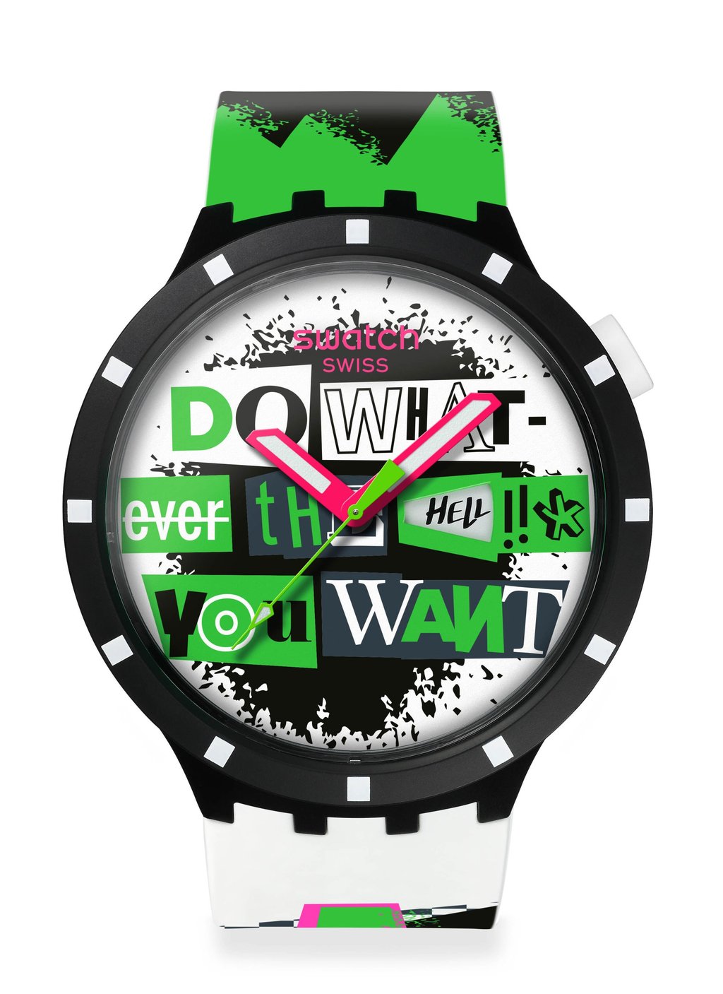 Every 14 days, the word in the dial window of the watch changes. Photo: Handout Every 14 days, the word in the dial window of the watch changes. Photo: Handout