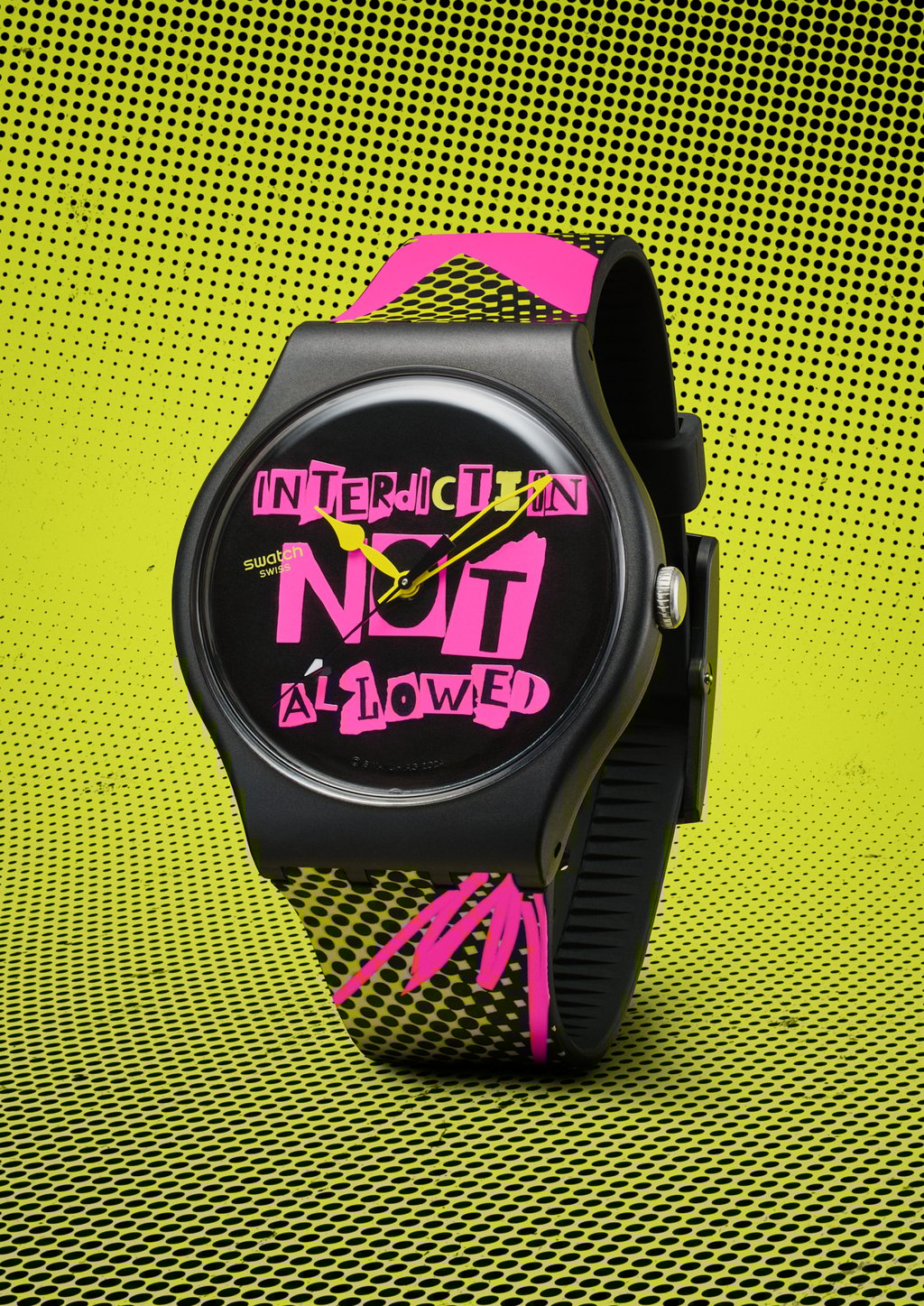 The Distort model in bold black, yellow and neon pink. Photo: Handout The Distort model in bold black, yellow and neon pink. Photo: Handout