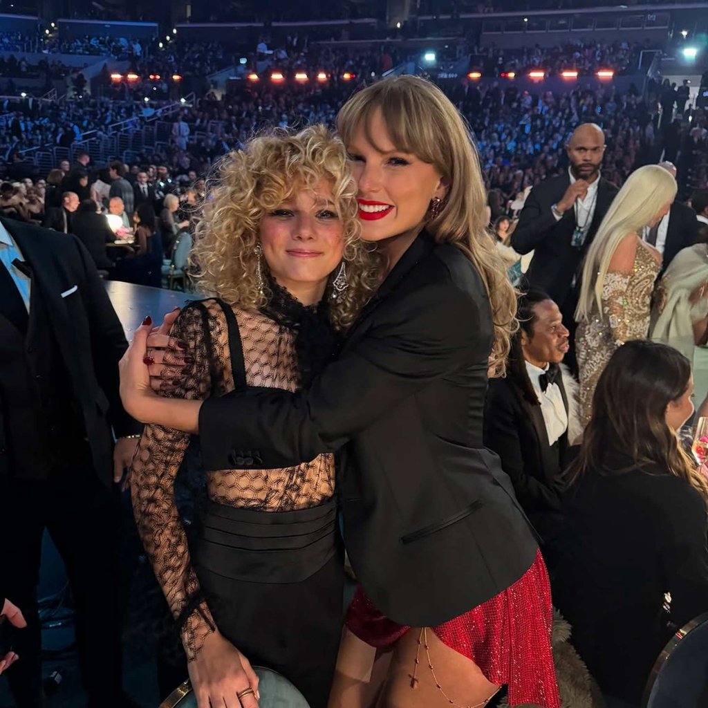 Grace Bowers and Taylor Swift at the 2025 Grammys. Photo: @grace__bowers/Instagram