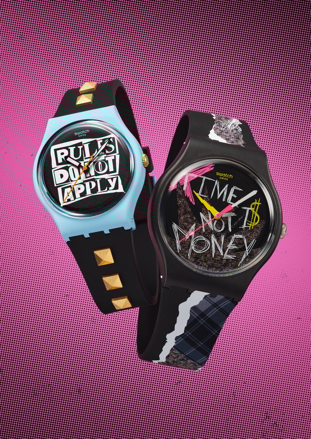 The Broken Rules model proclaims “Rules Do Not Apply”, while Blank Check declares “Time is Not Money”. Photo: Handout The Broken Rules model proclaims “Rules Do Not Apply”, while Blank Check declares “Time is Not Money”. Photo: Handout