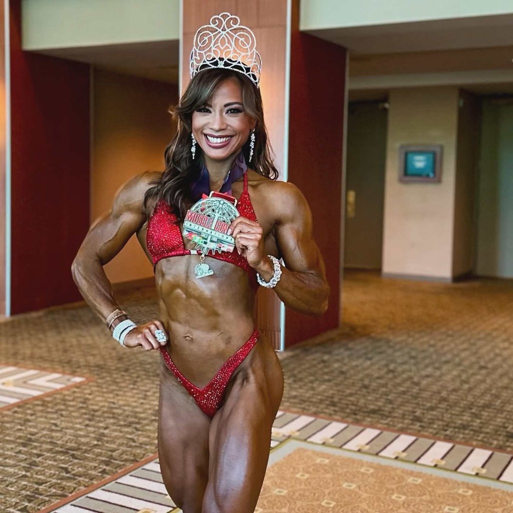 Daniella Means is a professional bodybuilder and champion powerlifter. She was also previously a rugby player for the Hong Kong team. Photo: Instagram/daniellameans Daniella Means is a professional bodybuilder and champion powerlifter. She was also previously a rugby player for the Hong Kong team. Photo: Instagram/daniellameans