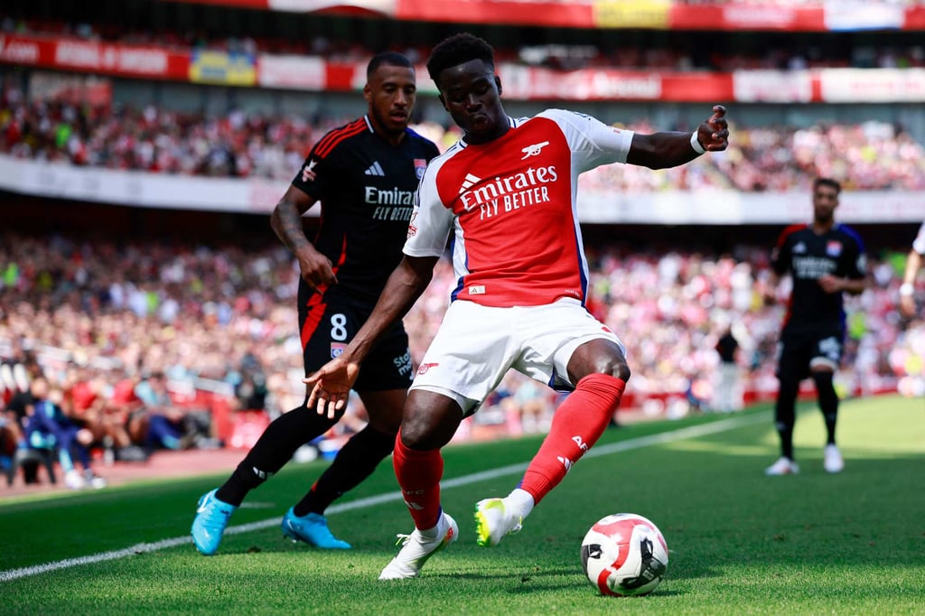 Arsenal’s Bukayo Saka. Four of the biggest football clubs in Europe – Arsenal, Spurs, Liverpool and AC Milan – will descend on Hong Kong next week. Photo: AFP