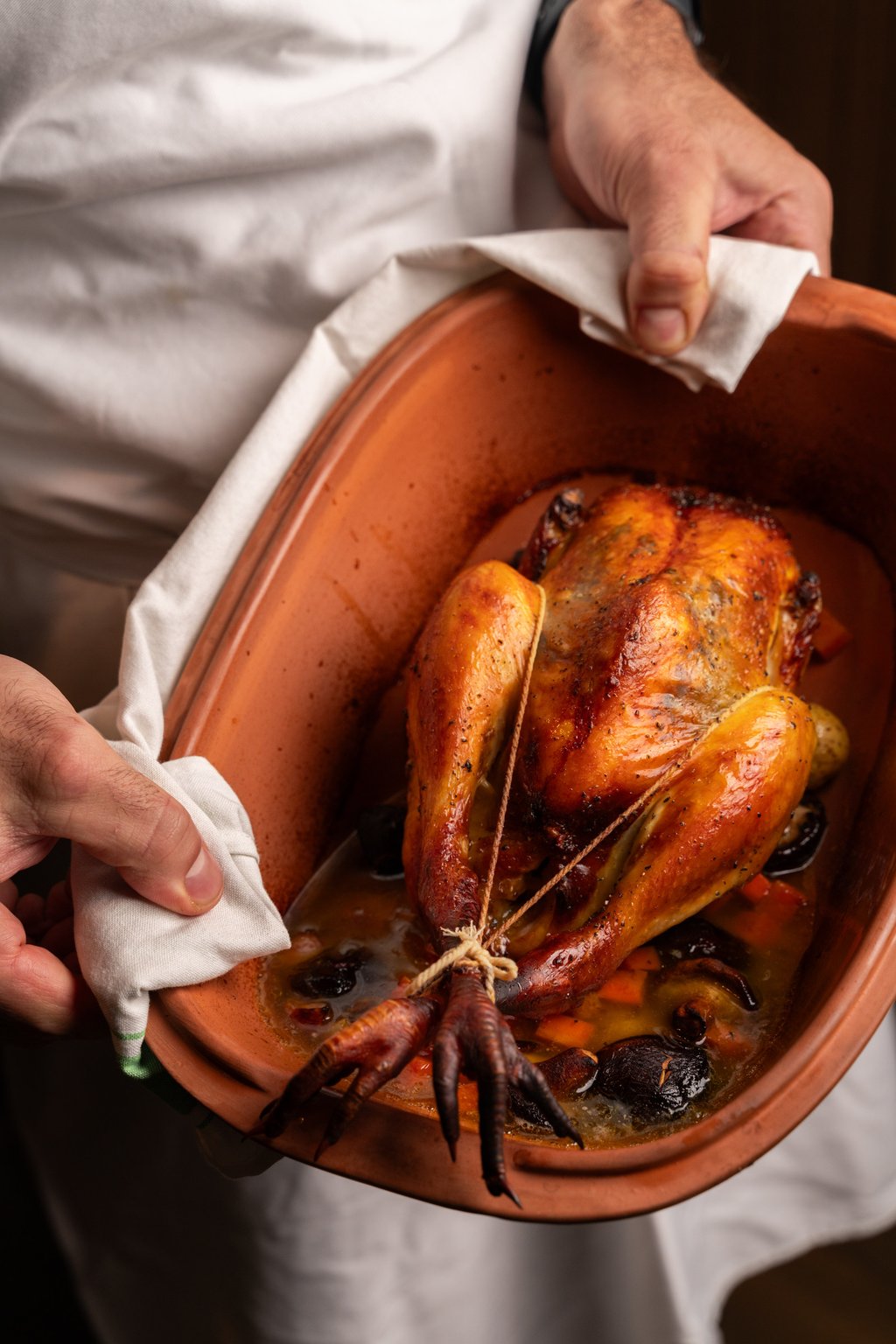 Trattoria Felino’s claypot-braised yellow chicken. Photo: Handout