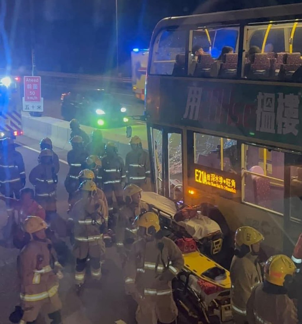 The victims suffered minor injuries and were treated at the scene before being taken to hospitals, according to emergency responders. Photo: Handout