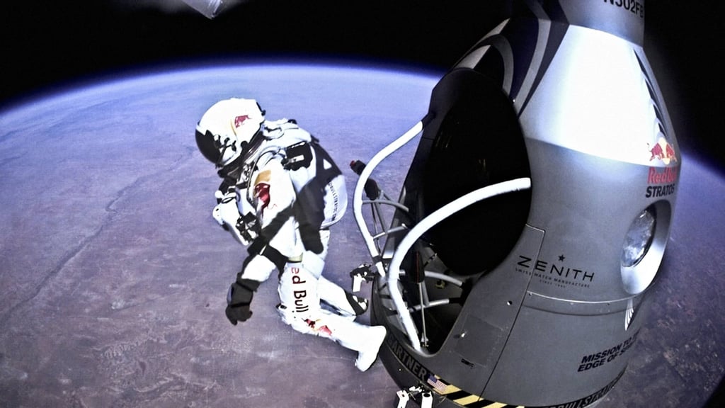Felix Baumgartner made international headlines in 2012 for his historic skydive from the edge of space. File photo: Red Bull Stratos via Reuters Felix Baumgartner made international headlines in 2012 for his historic skydive from the edge of space. File photo: Red Bull Stratos via Reuters
