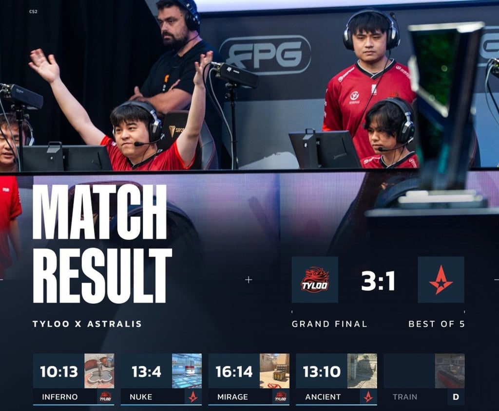 TYLOO beat Danish favourites Astralis 3-1 in the final. Photo: Handout