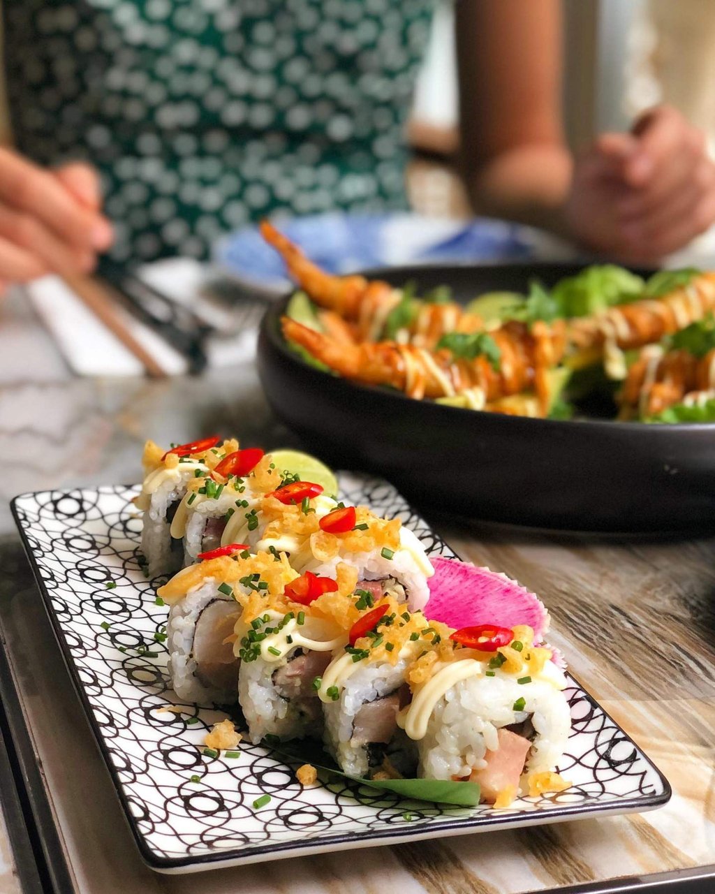 Kingfish roll at Cooshti. Photo: Instagram/cooshtihk