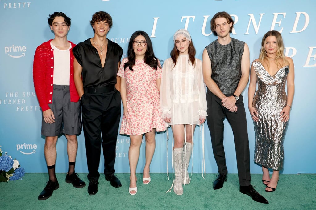 The launch event of The Summer I Turned Pretty’s season three in New York, with Rain Spencer on the right. Photo: Getty Images