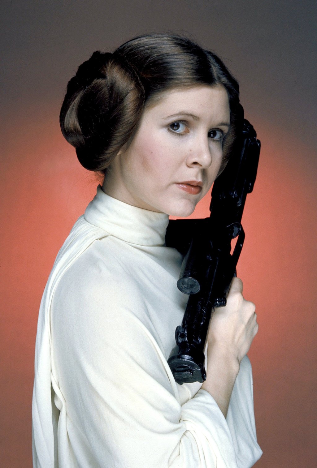 Carrie Fisher on the set of Star Wars in 1977. Princess Leia’s double side buns became one of the most iconic hairstyles in film history, launching a space-age obsession that’s still orbiting today. Photo: Getty Images Carrie Fisher on the set of Star Wars in 1977. Princess Leia’s double side buns became one of the most iconic hairstyles in film history, launching a space-age obsession that’s still orbiting today. Photo: Getty Images