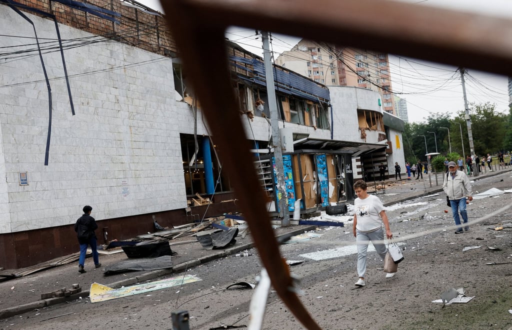 A Kyiv metro station that was damaged during the night due to Russian strikes. Photo: Reuters