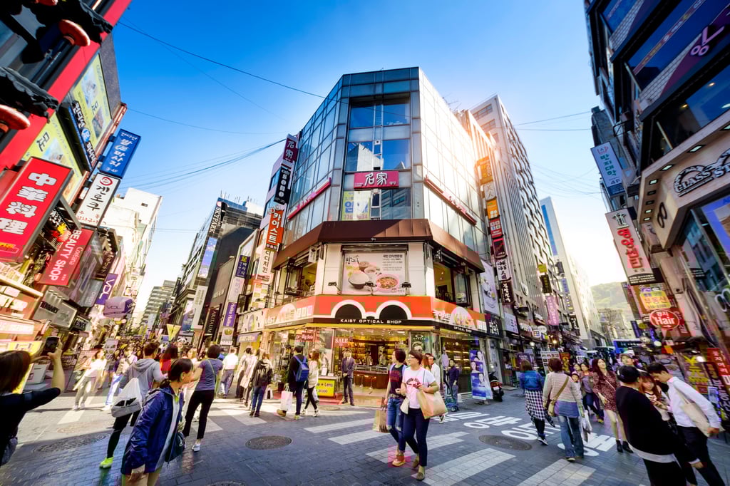 The Myeong-dong shopping street in Seoul. More South Korean teenagers have treated for gambling addiction in recent years, according to local statistics. Photo: Shutterstock