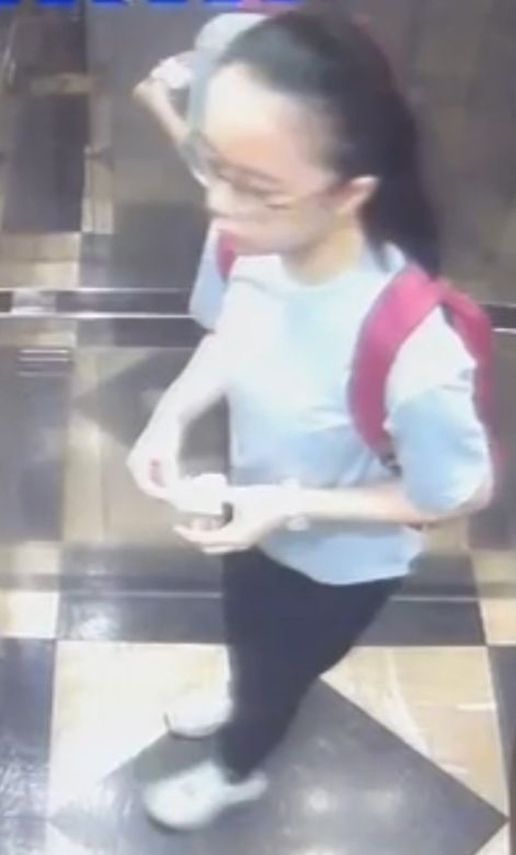 A security camera image of Daisy Kwok. Photo; Handout A security camera image of Daisy Kwok. Photo; Handout