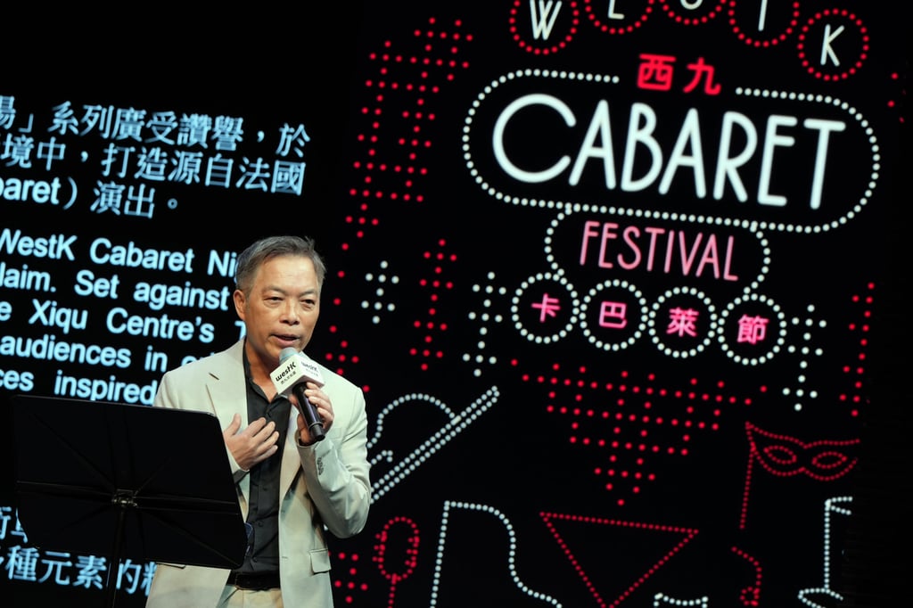 Paul Tam of the West Kowloon Cultural District Authority announces details for the WestK Cabaret Festival. Photo: May Tse