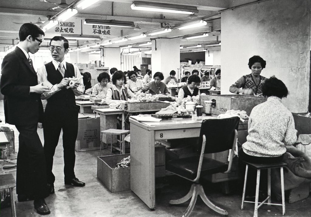 Workers in a toy factory in 1972. Photo: SCMP Archives