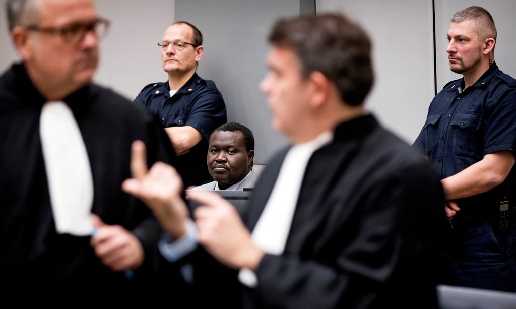 Patrice-Edouard Ngaissona appearing before the International Criminal Court in The Hague, Netherlands in 2019. File photo: Reuters