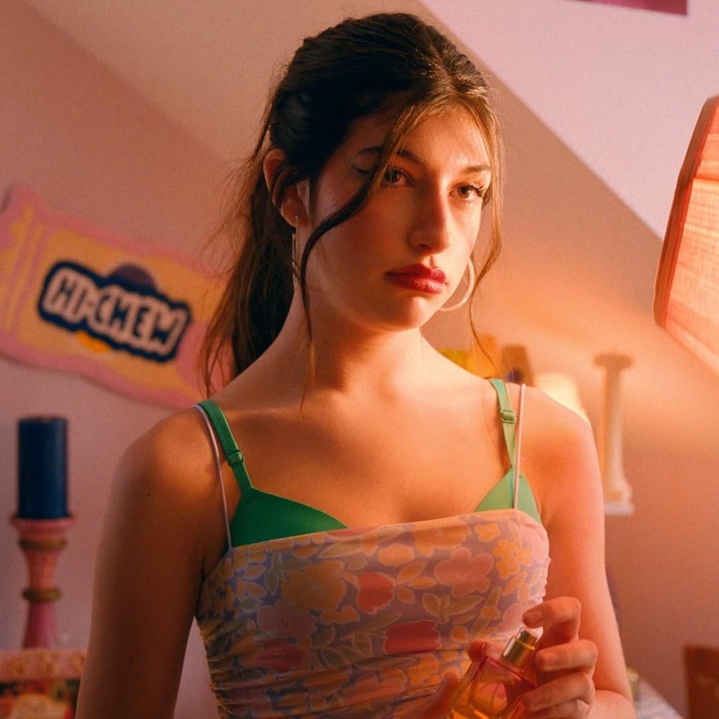 Sunny Sandler played Stacy Friedman in You Are So Not Invited to My Bat Mitzvah. Photo: @hollywoodlife/Instagram