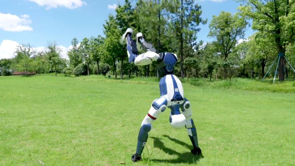 Unitree Robotics said its R1 was ‘born for sport’. Photo: Handout Unitree Robotics said its R1 was ‘born for sport’. Photo: Handout
