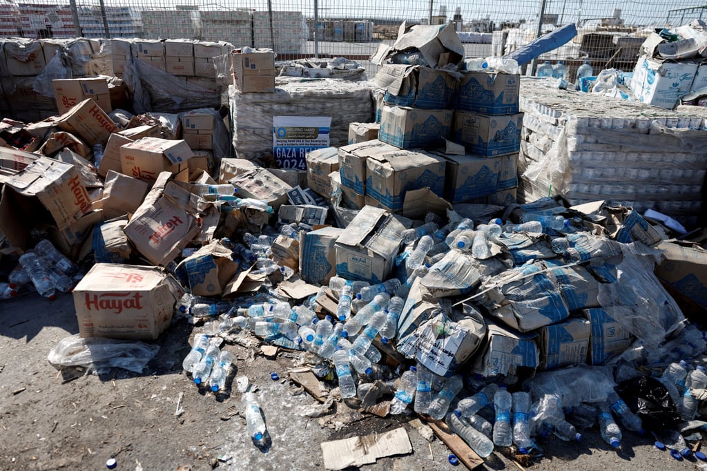 Parcels of humanitarian aid meant for people in Gaza. Photo: Reuters Parcels of humanitarian aid meant for people in Gaza. Photo: Reuters