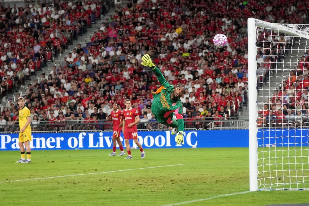 AC Milan goalkeeper Mike Maignan could do nothing about Dominik Szoboszlai’s equaliser. Photo: Elson Li AC Milan goalkeeper Mike Maignan could do nothing about Dominik Szoboszlai’s equaliser. Photo: Elson Li