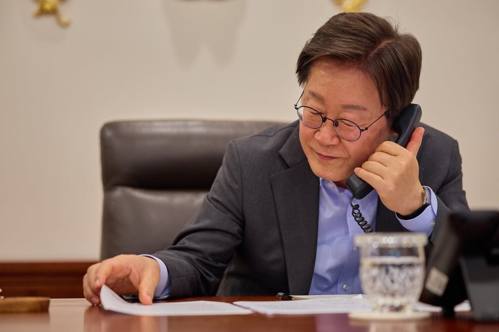 South Korean President Lee Jae-myung has vowed to improve ties with Pyongyang. Photo: Presidential Office/EPA