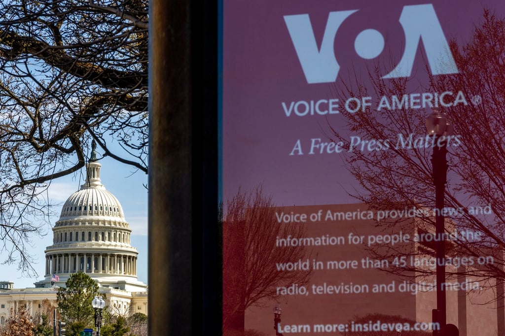 The Voice of America headquarters near the US Capitol in Washington on March 17. Photo: EPA-EFE The Voice of America headquarters near the US Capitol in Washington on March 17. Photo: EPA-EFE
