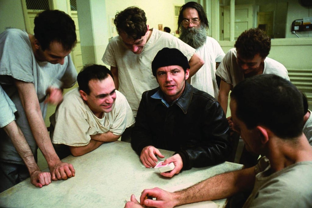 Jack Nicholson (centre) in a still from One Flew Over the Cuckoo’s Nest.