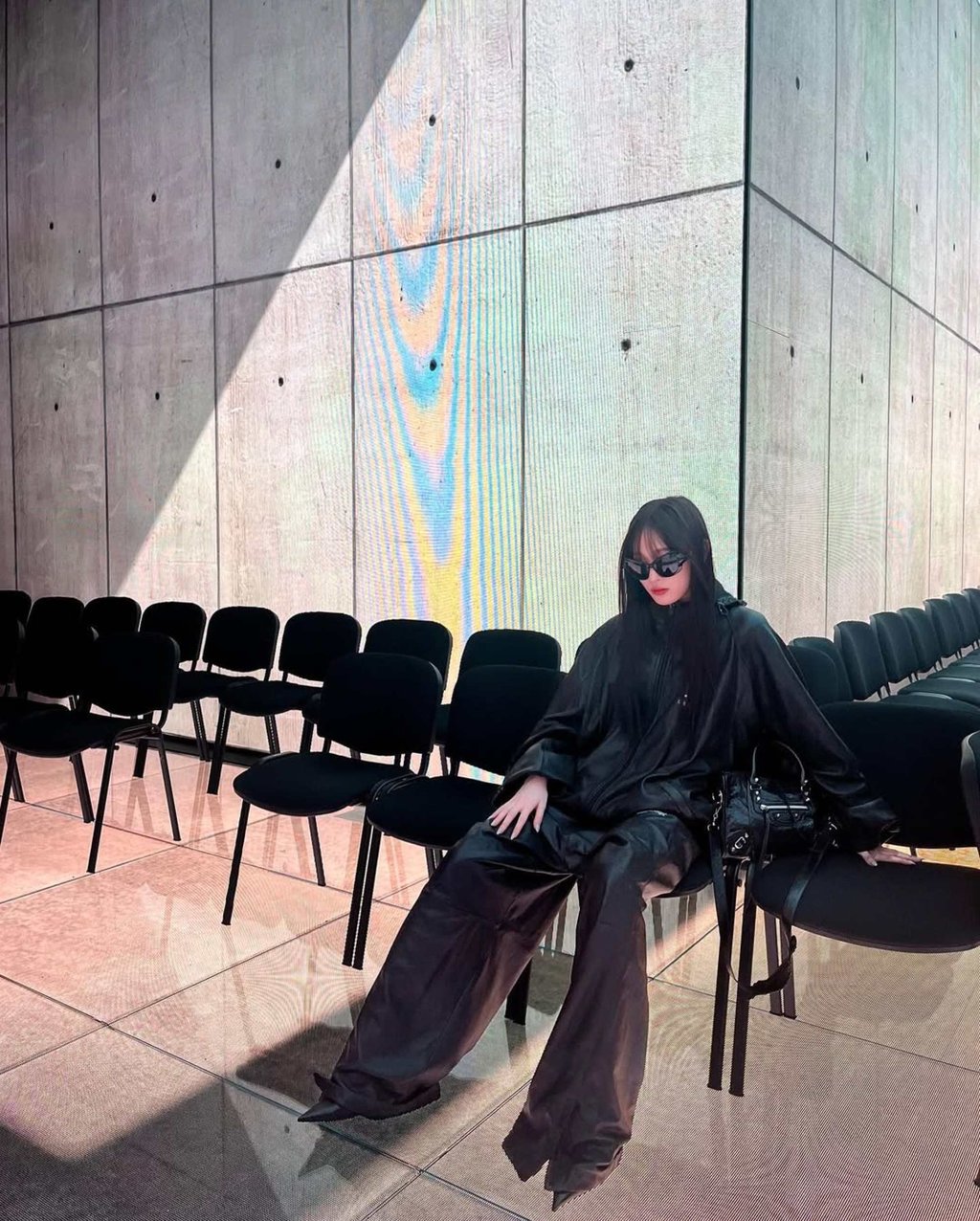 Annie Moon attends Balenciaga’s winter 2024 show in Paris. Photo: @anniesymoon/Instagram