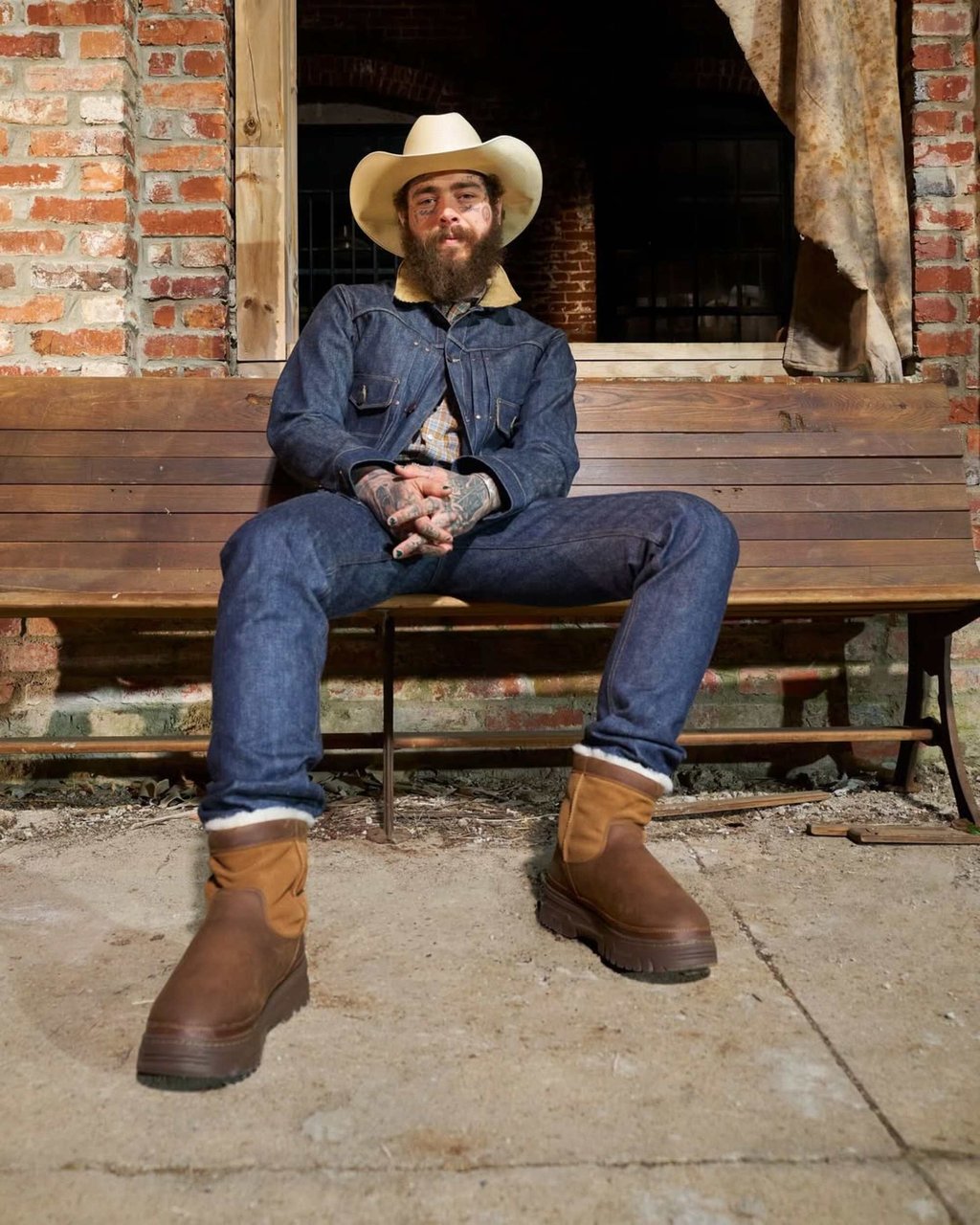 Singer Post Malone wears Ugg boots in a brand campaign from last November. Photo: @ugg/Instagram